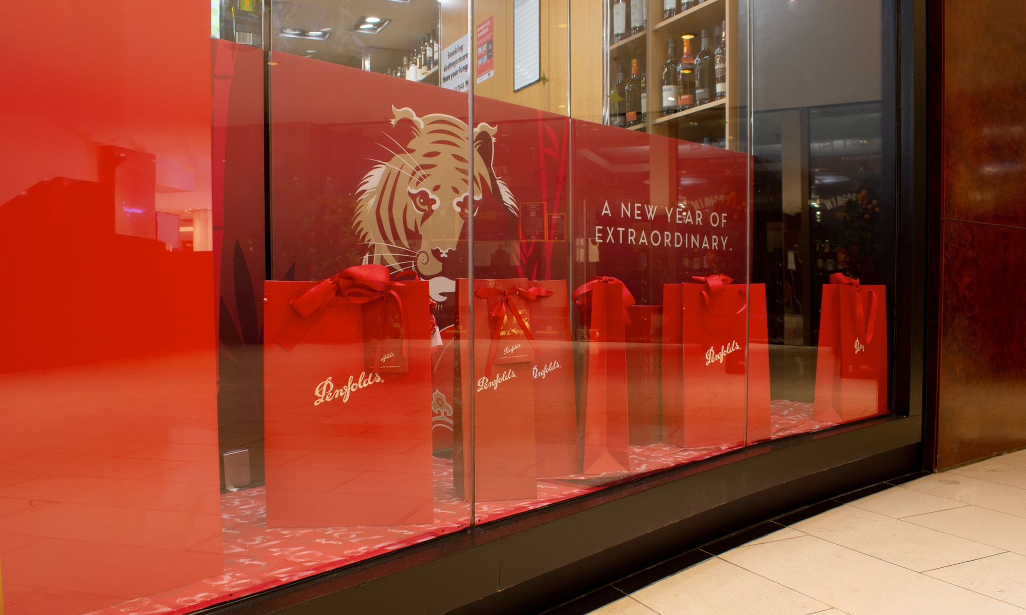 Penfolds Window Display at The Crown Melbourne 4 project image penfolds window at crown 01