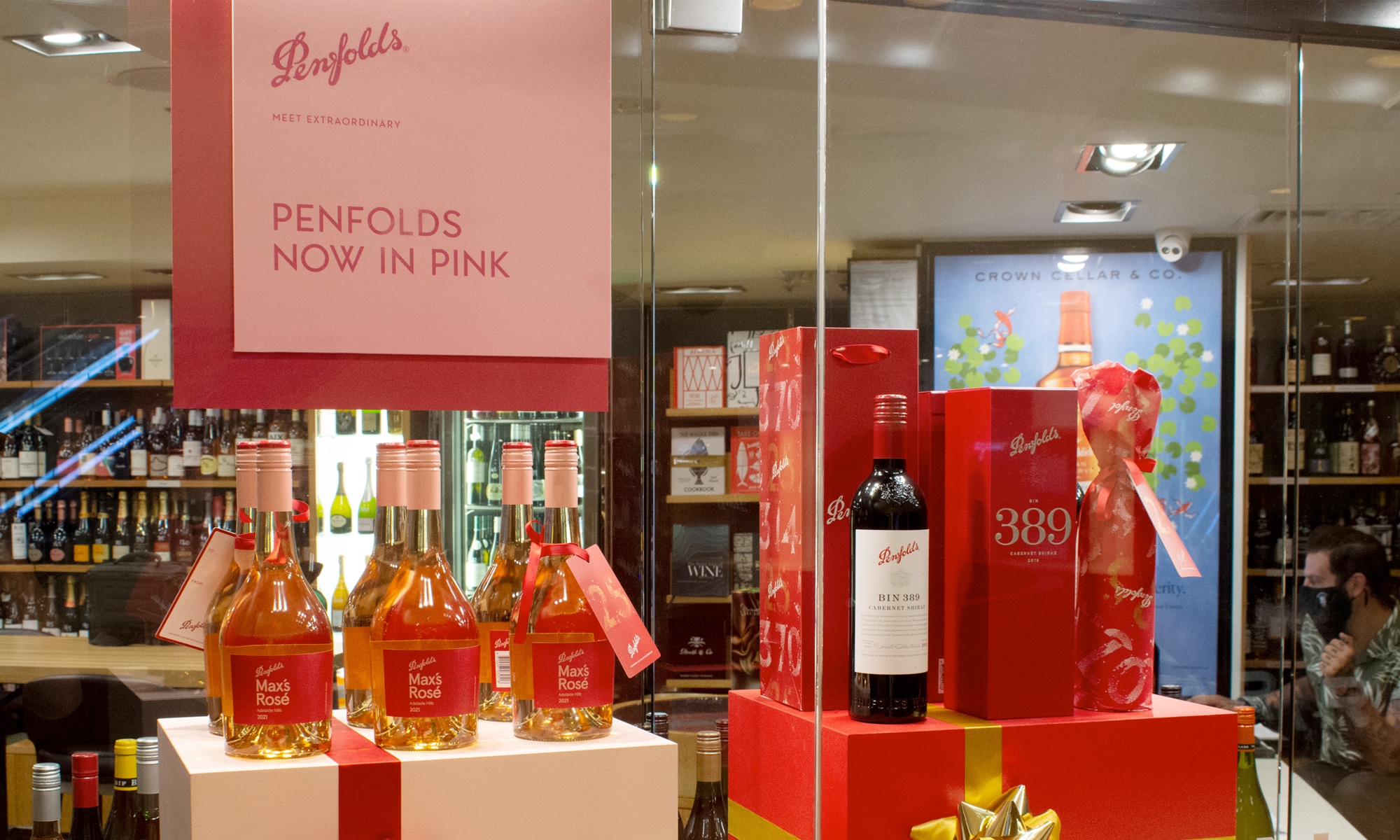 Penfolds Window Display at The Crown Melbourne 1 project image penfolds window at crown 06
