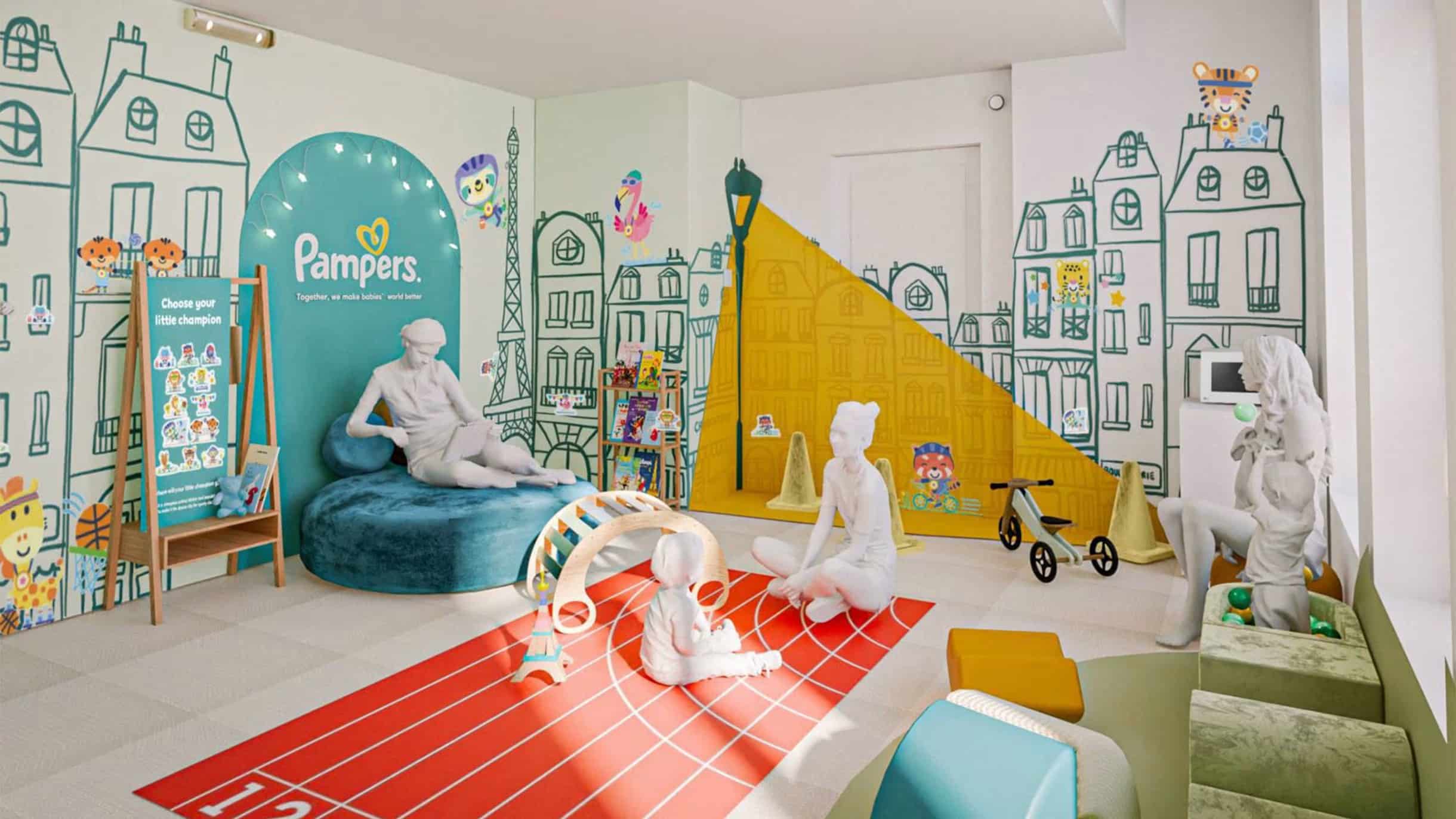 Brand Activations at the Paris 2024 Olympic and Paralympic Games 4 pampers